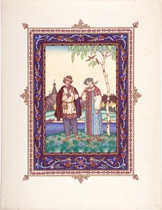Illustratie voor het sprookje Snegurochka door Boris Vasilievich Zvorykin