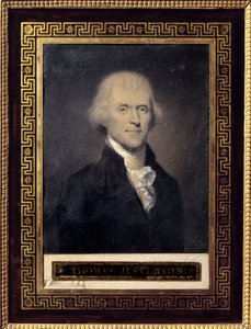 Portret van Thomas Jefferson, president van de Verenigde Staten van 1801 tot 1809 door Bouch
