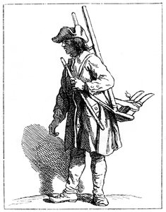 Een Straatdrager, 1737-1742 door Bouchardon