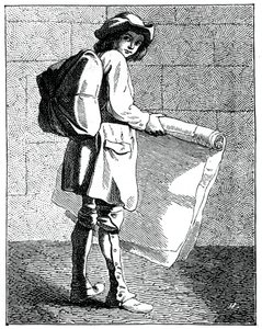 De prentverkoper door Bouchardon