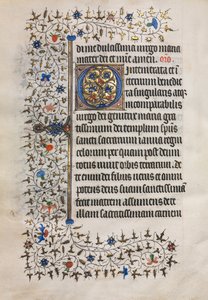 Getijdenboek Gebruik van Parijs: Gedecoreerde Initiaal, ca. 1420