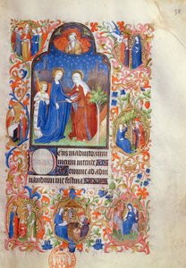 Ms 469 De Visitatie, uit de Boucicaut Getijden, ca. 1410 door Boucicaut Master