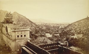 Algemeen uitzicht op Umbher, Jeypoor (Jaipur)