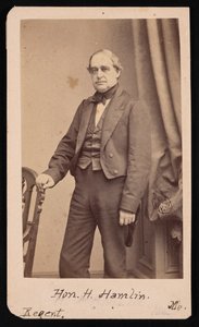 Portret van Hannibal Hamlin 1809-1891