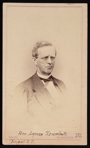 Portret van Lyman Trumbull 1813-1896, tussen 1862 en 1869 door Brady