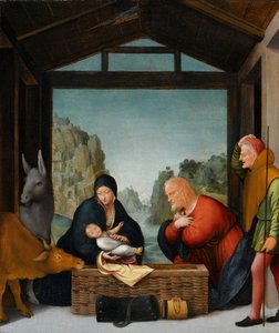 De Aanbidding der Herders door Bramantino