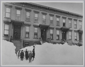 Sneeuwstorm van maart 1888, Brooklyn door Breading G. Way