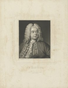 Portret van de componist Georg Friedrich Händel 1685-1759, ca. 1840