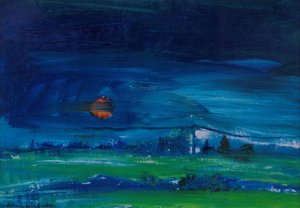 Avondlandschap door Brenda Brin Booker