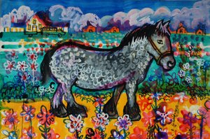 Paard door Brenda Brin Booker