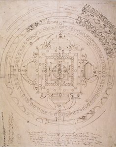 Omtrek van een Mandala