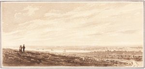 Figuren met Uitzicht op een Baai bij de Monding van de Paye, Lincolnshire door British 19th Century