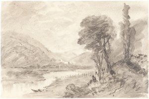 Landschap door British 19th Century