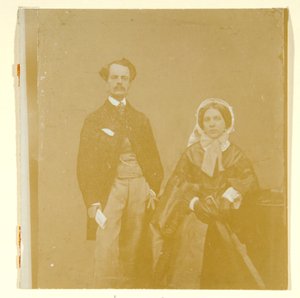 John Atkinson Grimshaw en Theodosia Grimshaw door British Photographer