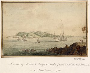 Een reeks schetsen, uitzichten in Groot-Brittannië, het Continent en Amerika 1772-1778 door British School