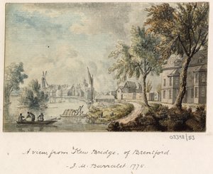 Een reeks schetsen, uitzichten in Groot-Brittannië, het Continent en Amerika 1772-1778 (aquarel)