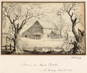 Een reeks schetsen, uitzichten in Groot-Brittannië, het Continent en Amerika 1772-1778 (aquarel) door British School
