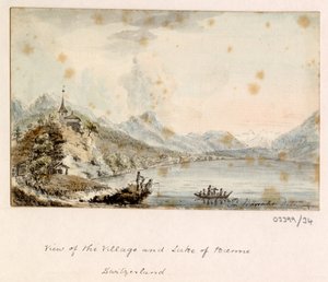 Een reeks schetsen, uitzichten in Groot-Brittannië, het Continent en Amerika 1772-1778 door British School
