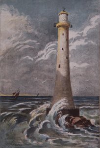 Eddystone Vuurtoren, bij Plymouth, eind 19e eeuw door British School