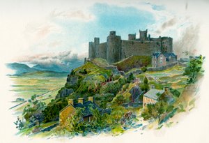 Harlech Kasteel in Gwynedd, Noord-Wales door British School