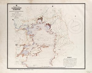 Ierland - Westkust, Glengariff Haven. Onderzocht door kwalificerende klasse, Navigatieschool sept - okt 1912.