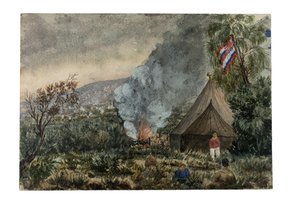 Mauna Kea vulkaan, Hawaï, maart 1859 door British School