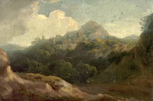 Berglandschap, ochtend door British School