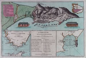 Plan van Gibraltar door British School