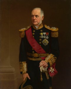 Portret van admiraal Sir Richard Vesey Hamilton (1829-1912) door British School