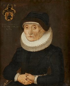 Portret van een dame door British School