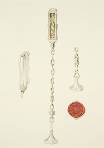 Zegel en ketting van de St. Stephanuskerk, ca. 1825