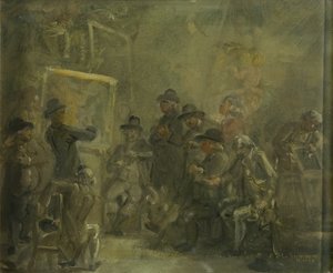 Schets: de selectiecommissie van de Koninklijke Academie
