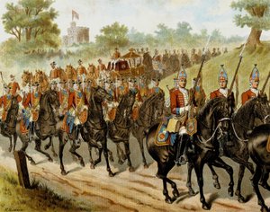 The Royal Escort (George II) in 1742 - in 