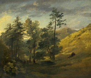 Uitzicht nabij Keswick; Avond