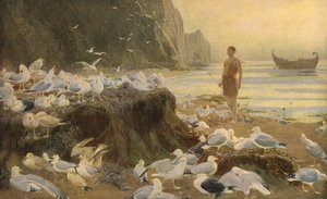 Een Oude Wereld Zwerver door Briton Riviere