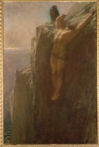 Prometheus Gebonden, 1889 door Briton Riviere