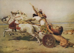 De jager gejaagd door Briton Riviere