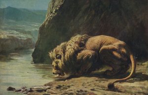 De koning drinkt, 1881, 1922 door Briton Riviere