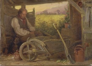 De oude tuinman door Briton Riviere