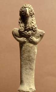 Beeldje van Asherah, Kanaänitisch, 999-600 v.Chr. (klei)