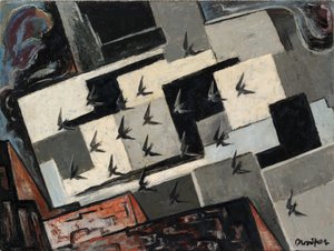 De zwaluwen door Bror Julius Olsson Nordfeldt