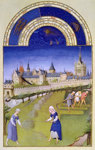 Facsimile van Juni: Hooien, uit de 