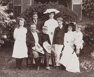 President Theodore Roosevelt, zijn vrouw Edith en familie door Brothers Pach