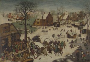 De Volkstelling in Bethlehem door Bruegel