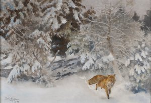 Vos in winterlandschap, 1938