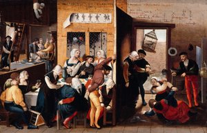 Bordeel scène, 1537