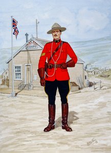 Korporaal bij de North-West Mounted Police in 1905