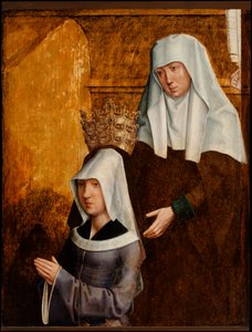Guillemette de Vergy en haar patroonheilige, mogelijk Elizabeth van Hongarije