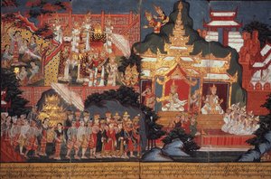 De geboorte van de toekomstige Boeddha, ca. 1800-20