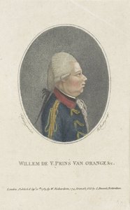 Portret van Willem V, prins van Oranje-Nassau door Burnet Reading